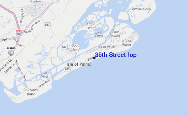 mappa di localizzazione di 35th Street Iop