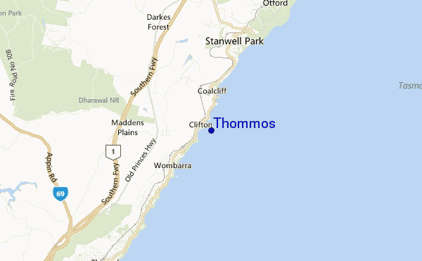 mappa di localizzazione di Thommos