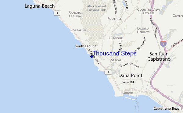 mappa di localizzazione di Thousand Steps