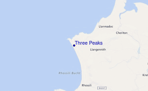 mappa di localizzazione di Three Peaks