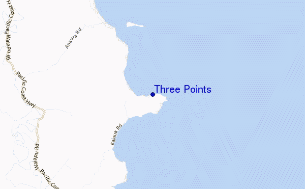 mappa di localizzazione di Three Points