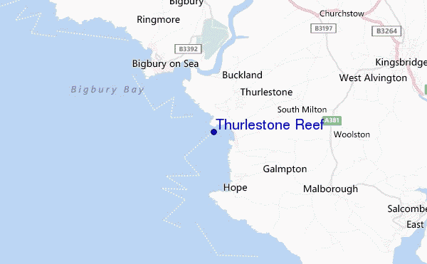 mappa di localizzazione di Thurlestone Reef