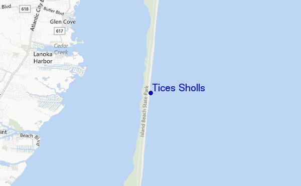 mappa di localizzazione di Tices Sholls