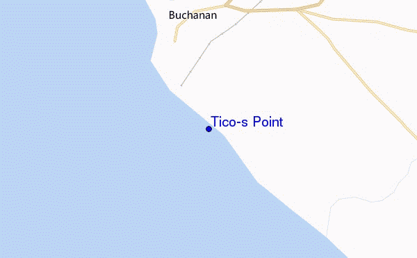 mappa di localizzazione di Tico's Point