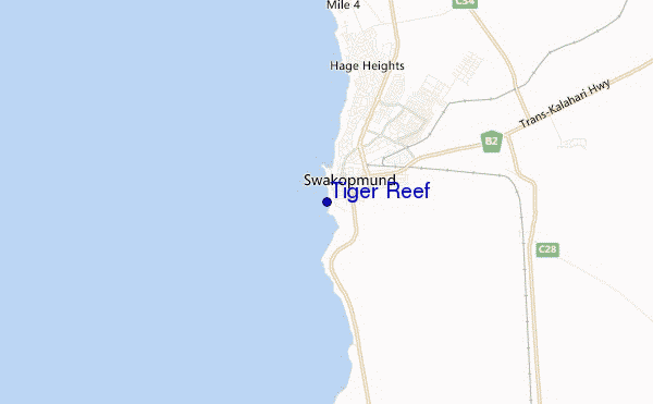 mappa di localizzazione di Tiger Reef