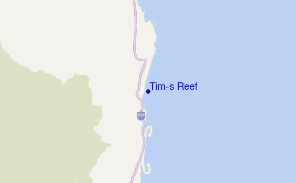 mappa di localizzazione di Tim's Reef