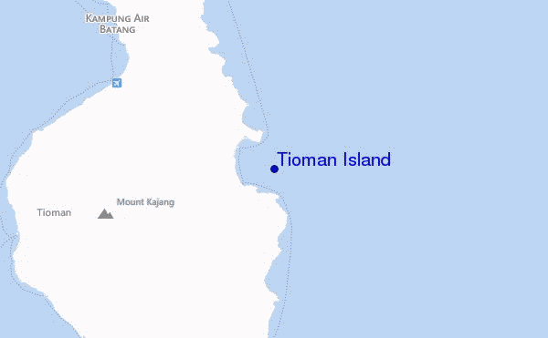 mappa di localizzazione di Tioman Island