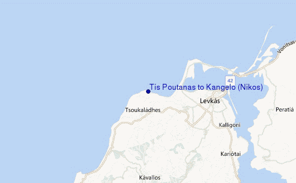 mappa di localizzazione di Tis Poutanas to Kangelo (Nikos)