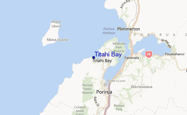 mappa di localizzazione di Titahi Bay