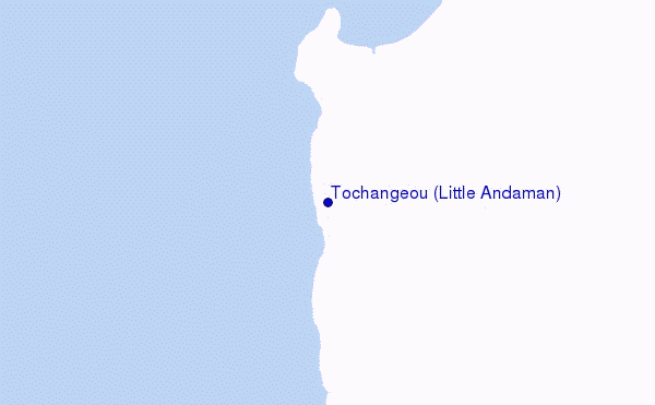 mappa di localizzazione di Tochangeou (Little Andaman)