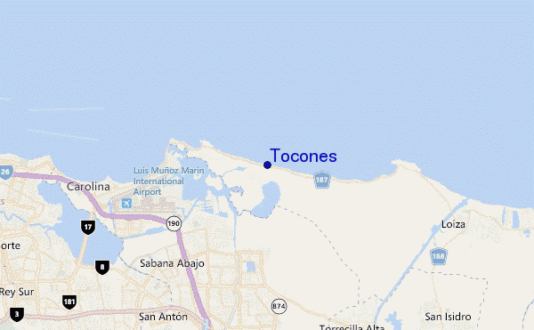 mappa di localizzazione di Tocones