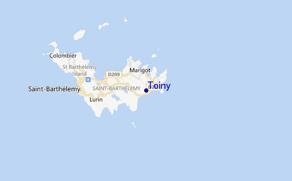 mappa di localizzazione di Toiny