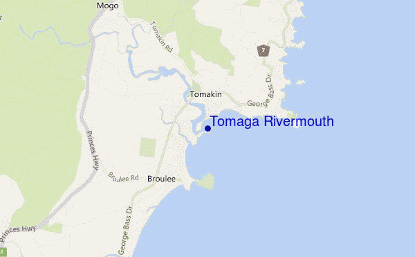 mappa di localizzazione di Tomaga Rivermouth