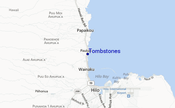 mappa di localizzazione di Tombstones