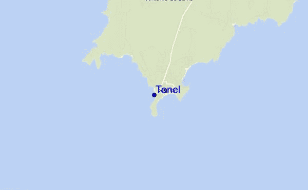 mappa di localizzazione di Tonel