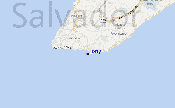 mappa di localizzazione di Tony