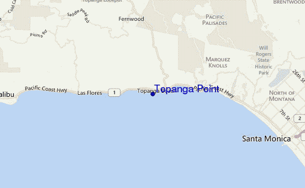 mappa di localizzazione di Topanga Point