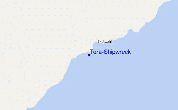 mappa di localizzazione di Tora-Shipwreck