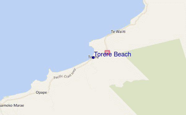 mappa di localizzazione di Torere Beach