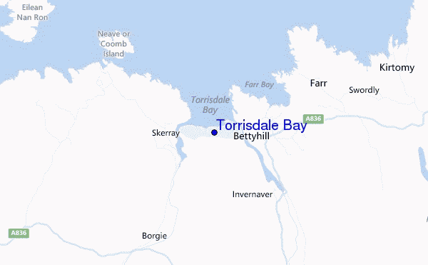 mappa di localizzazione di Torrisdale Bay