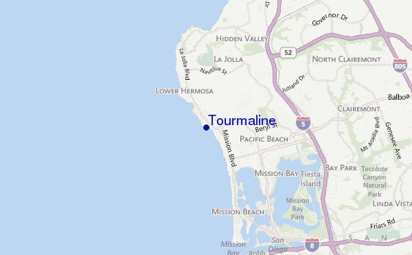 mappa di localizzazione di Tourmaline