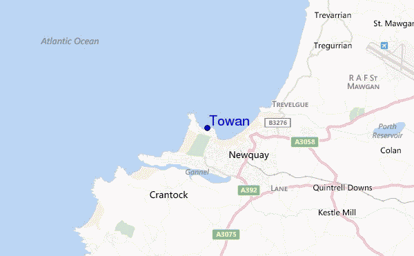 mappa di localizzazione di Towan
