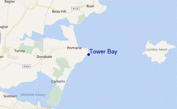 mappa di localizzazione di Tower Bay