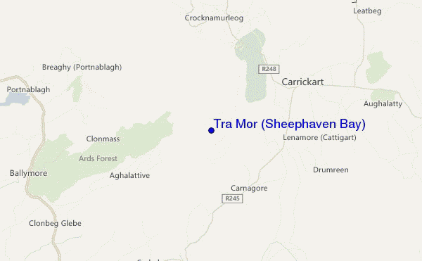 mappa di localizzazione di Trá Mór (Sheephaven Bay)