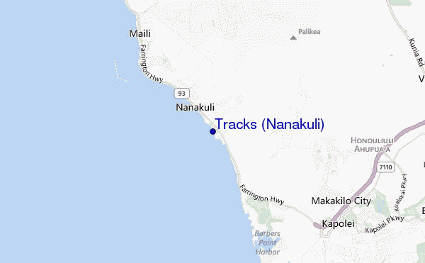 mappa di localizzazione di Tracks (Nanakuli)