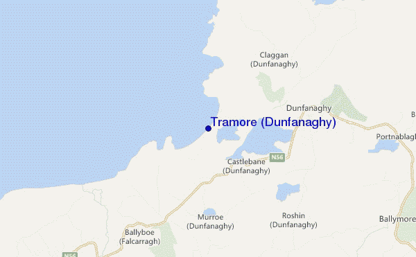 mappa di localizzazione di Tramore (Dunfanaghy)