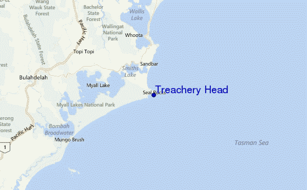 Treachery Head Location Map