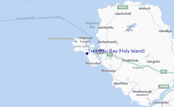 Trearddur Bay (Holy Island) Location Map