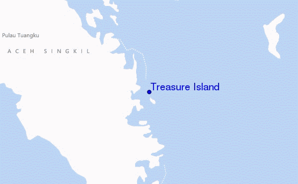 mappa di localizzazione di Treasure Island