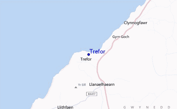 mappa di localizzazione di Trefor