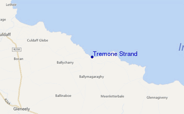mappa di localizzazione di Tremone Strand