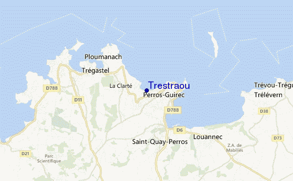 mappa di localizzazione di Trestraou