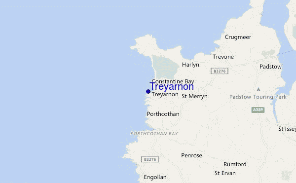 mappa di localizzazione di Treyarnon