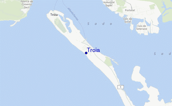 mappa di localizzazione di Troia