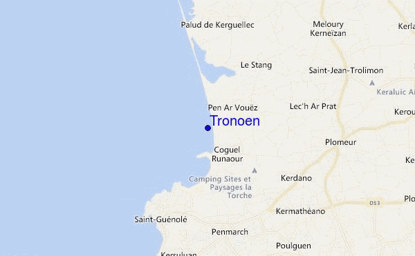 mappa di localizzazione di Tronoen
