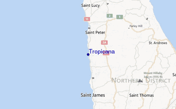 mappa di localizzazione di Tropicana