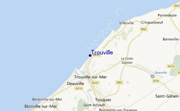 mappa di localizzazione di Trouville