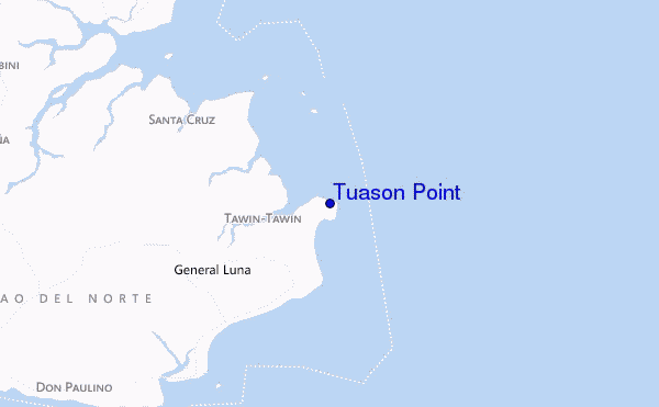 mappa di localizzazione di Tuason Point