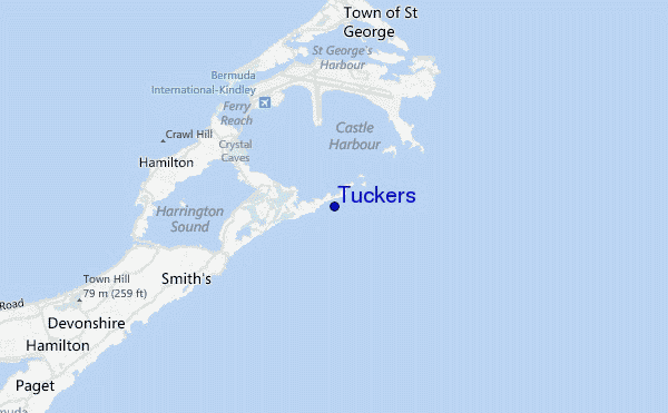 mappa di localizzazione di Tuckers