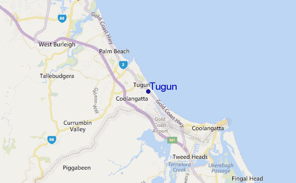 mappa di localizzazione di Tugun