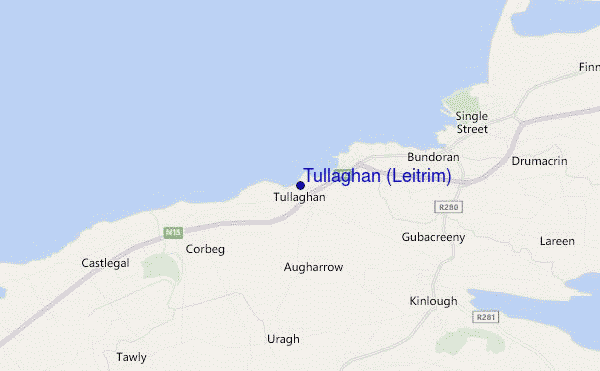 mappa di localizzazione di Tullaghan (Leitrim)