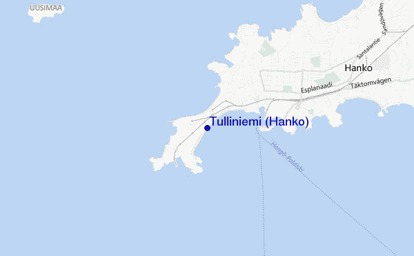 mappa di localizzazione di Tulliniemi (Hanko)