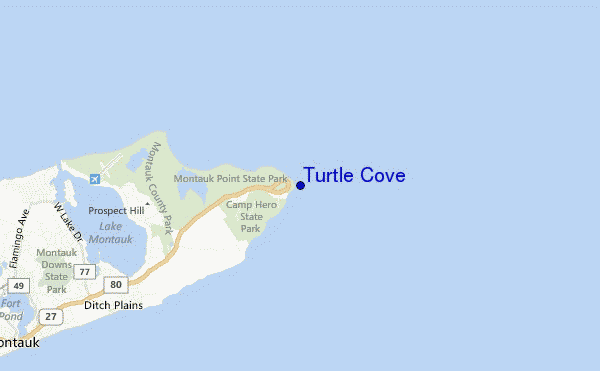 mappa di localizzazione di Turtle Cove