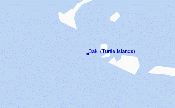 mappa di localizzazione di Baki (Turtle Islands)
