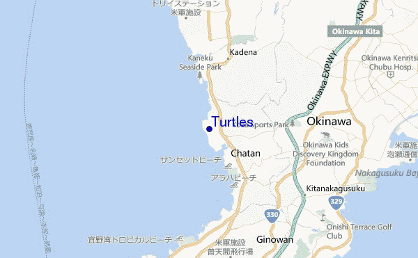 mappa di localizzazione di Turtles