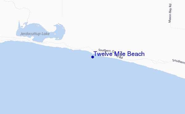 mappa di localizzazione di Twelve Mile Beach